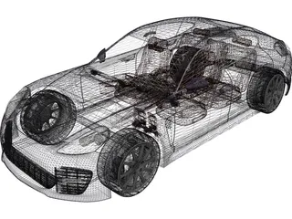 Porsche Panamera (2010) 3D Model