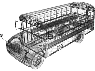 School Bus 3D Model