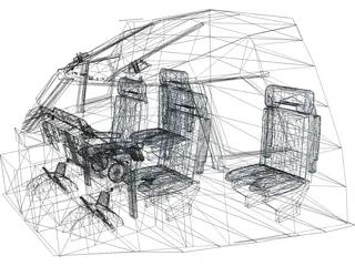 Airbus A300-600 Cockpit 3D Model