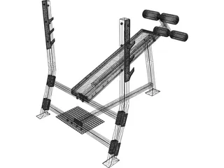 Bench Press 3D Model