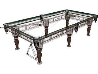 Billiard Table Rio 3D Model