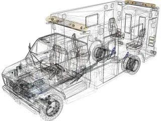 Ford Ambulance 3D Model