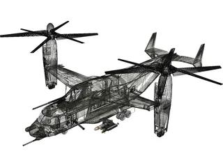 Bell-Boeing V-22 Osprey 3D Model