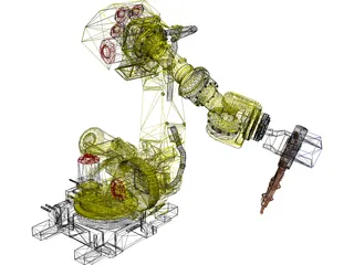 Fanuc R-2000 Robot Arm 3D Model