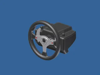 Logitech G25 Steering Wheel 3D Model