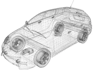 Toyota Matrix 3D Model