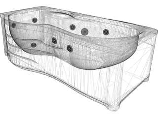 Jacuzzi Bathtub 3D Model