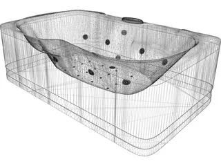 Jacuzzi Bathtub 3D Model