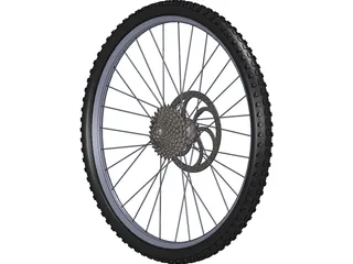 Wheel MTB Rear 3D Model