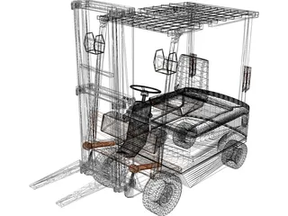 Forklift 3D Model