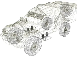 BTR 40 3D Model