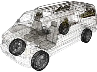 Dodge Ram Van (UPS) 3D Model