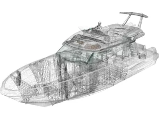 Janneau Motorboat P46 3D Model