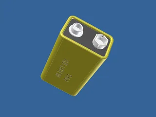 PP3 Battery 3D Model