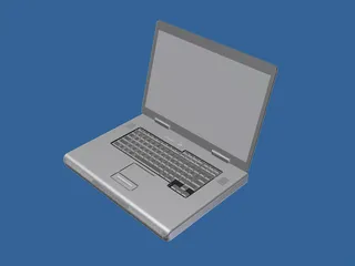 Dell M90 15 inch Laptop Computer 3D Model