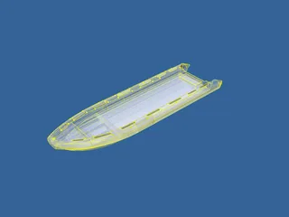 Rib Boat 10 Meter 3D Model