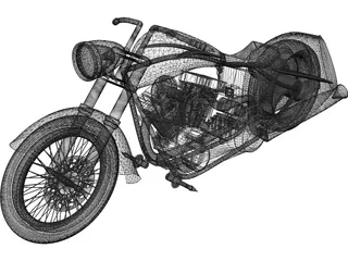 Custom Chopper 3D Model