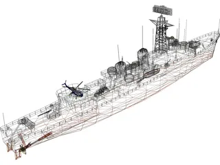 Ashanti Frigate 1962 3D Model