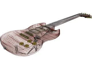 Gibson SG Custom Guitar 3D Model