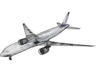 Boeing 777-200 Ana 3D Model