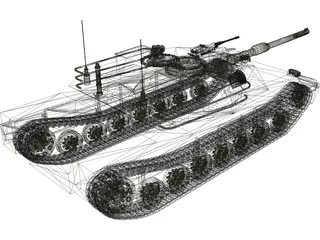 M1A1 US Army Tank 3D Model