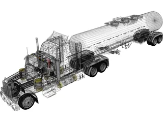 Peterbilt Truck 3D Model