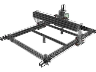 CNC Machine 3D Model