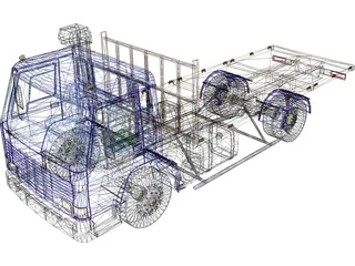 Volvo FL7 Flatbed 3D Model