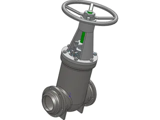 Gate Valve 3D Model