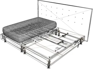 Adjustable Bed 3D Model