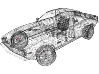 Chevrolet Camaro SS-350 V8 (1966) 3D Model