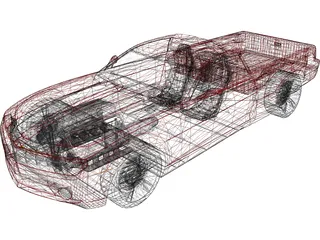 Chevrolet Camaro Elcomino (2010) 3D Model