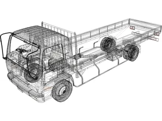 Isuzu Forward V Cargo (1998) 3D Model