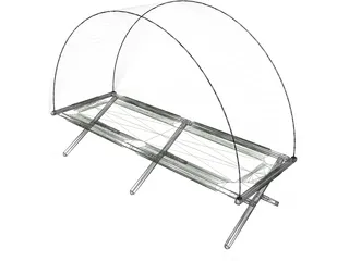 Folding Bed 3D Model