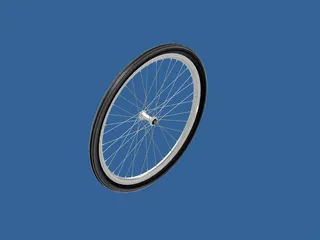 Front Wheel Bicycle 28 3D Model