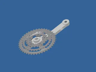 Crown Pedal Bicycle 3D Model