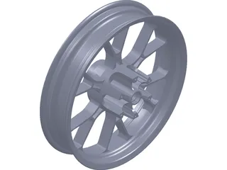 Wheel Motorbike 3D Model