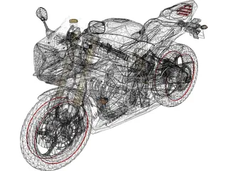 Yamaha YZF-R6 (2009) 3D Model