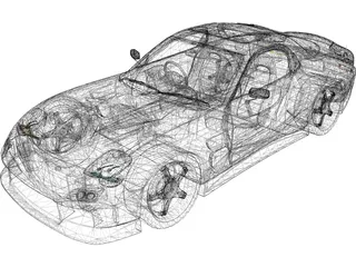 Mazda RX-7 FD3S Tuned 3D Model