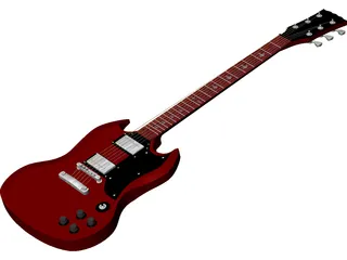 Guitar SG Gibson 3D Model