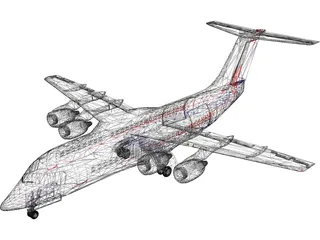 British Aerospace BAe 146 Statesman 3D Model