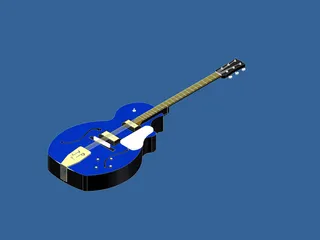 Guitar 3D Model