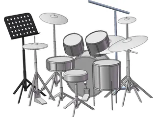 Drum Kit 3D Model