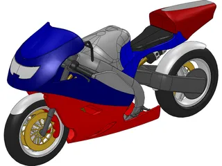 Honda CBR600RR Sport Bike 3D Model