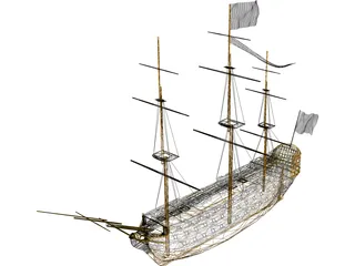 Galleon 3D Model