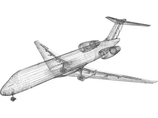 Boeing 717 3D Model