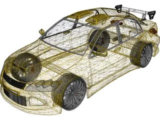 Mitsubishi Lancer Evo VII [Tuned] 3D Model