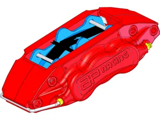 Brake Caliper CP7040 AP Racing 3D Model