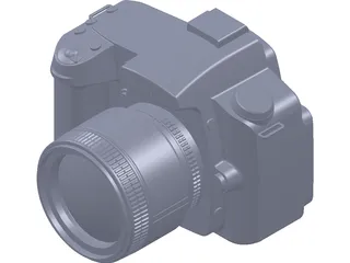Nikon D90 Camera 3D Model