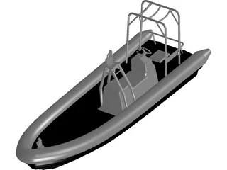 Offshore Rescue RIB 3D Model